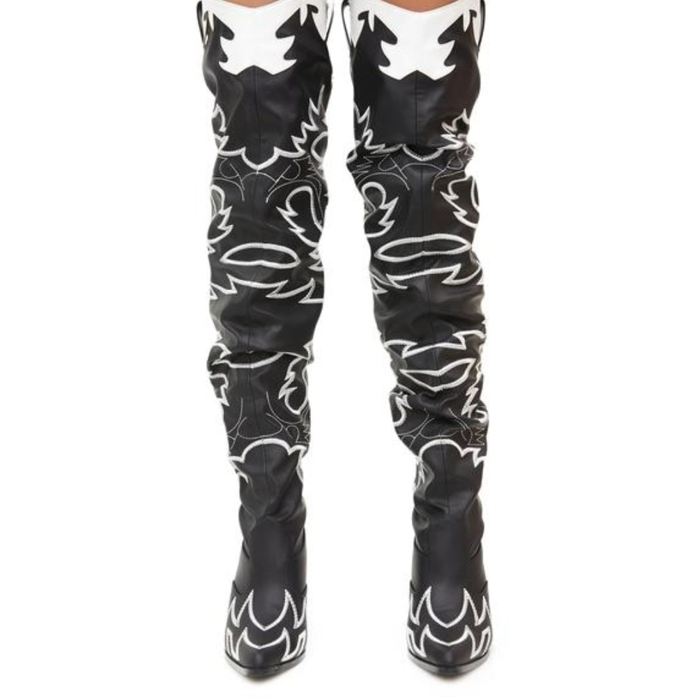 NWOB I DollsKill Knee-High Cowgirl Boots I 6.5
